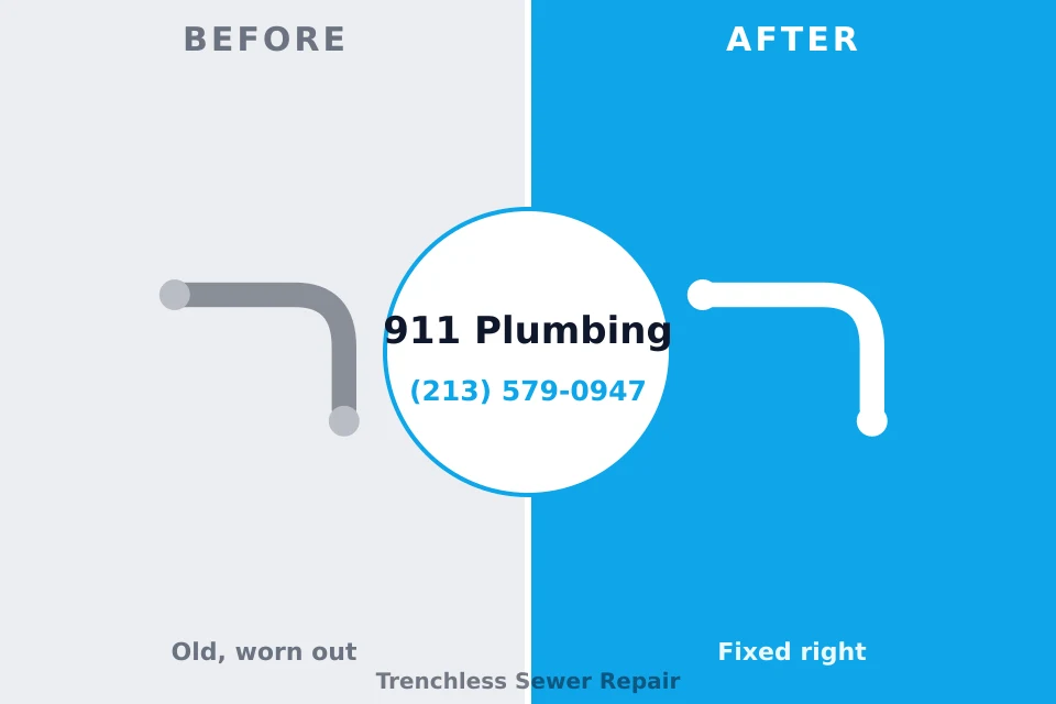 Before and after: plumbing repair Golden Valley, NV